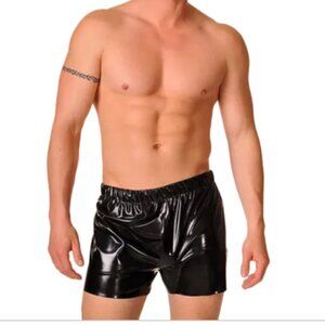 Men's Large Latex Boxer Shorts - Libidex